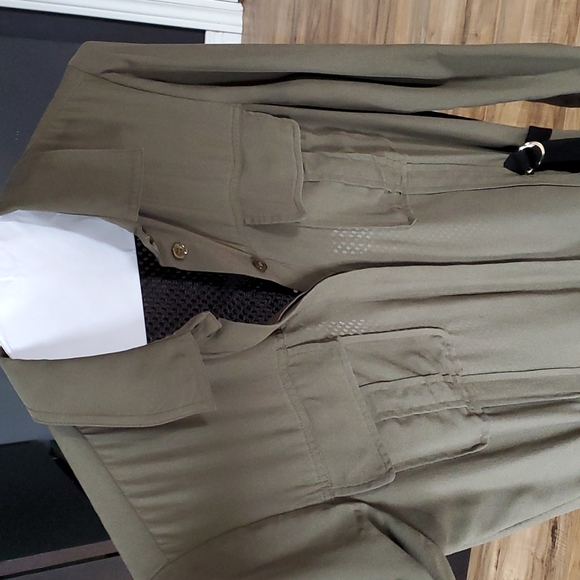 L.A.M.B. by Gwen Stefani Army Green Dress xs EUC - Picture 2 of 7